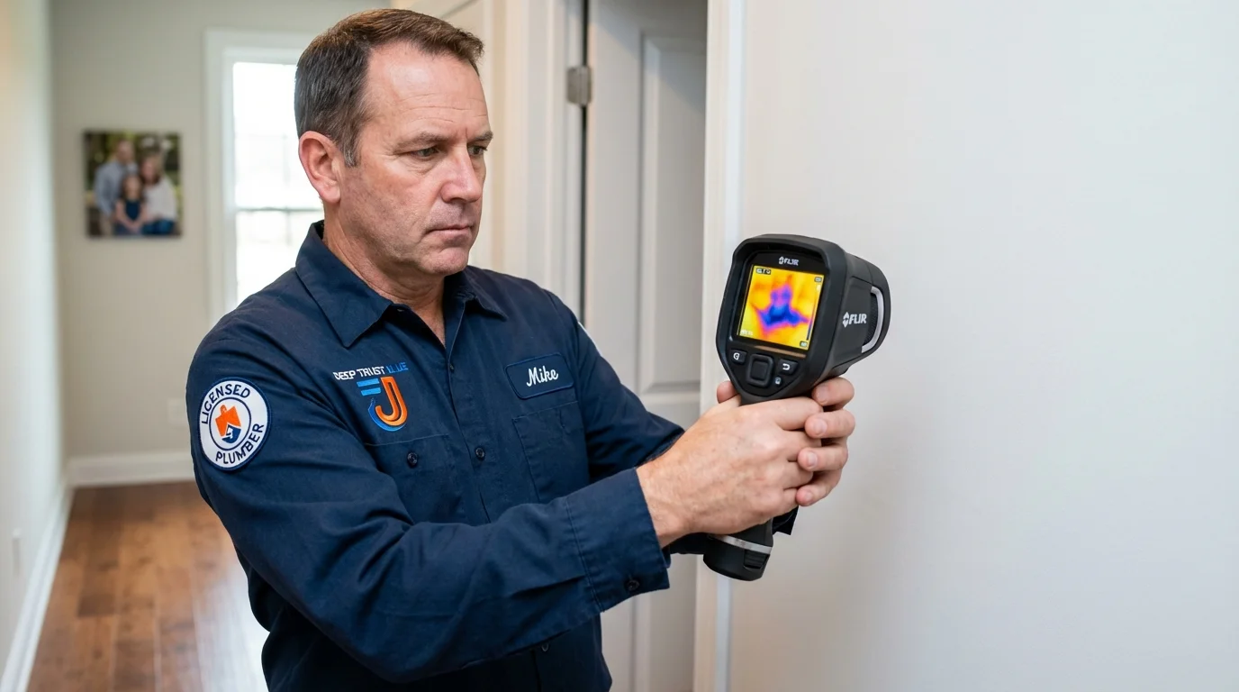 Thermal imaging leak detection by Johns Plumbing LLC in Clairton